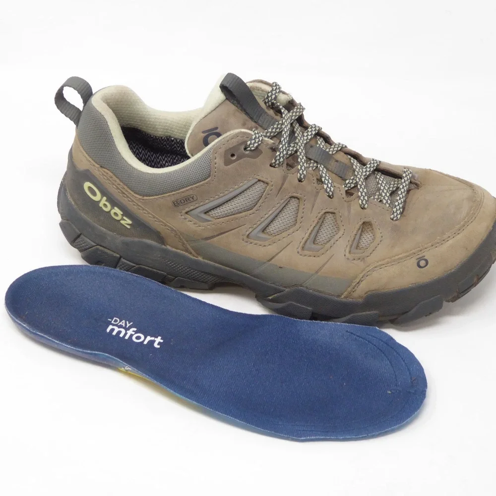 Oboz Womens Sawtooth II Low B-DRY Hiking Shoes Brown Waterproof 8